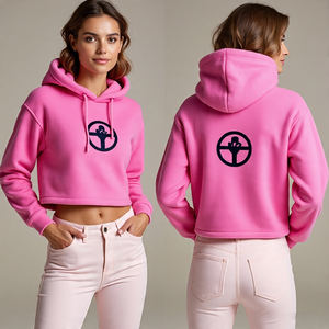 Sweat à capuche OEM pour femmes Logo personnalisé/Pull de haute qualité Sweat à capuche pour femmes/Coton polaire respirant - Product Image 3