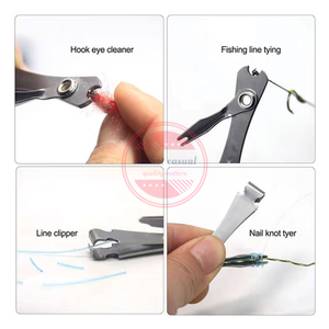 คีมตัดสายพิมพ์ลาย,ทำจากสเตนเลสสตีลพร้อมปมเล็บเครื่องมือจับปลาแบบแมลงวัน - Product Image 2