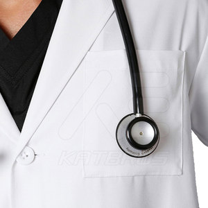 Uniformes hospitaliers unisexes sur mesure en gros blouse de laboratoire à bas quantité minimale de commande manteau de gommage confortable et élégant - Product Image 5