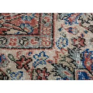Tapis en laine vintage rouge et orange à motifs floraux, noué à la main, rectangulaire 9x12, pour salon ou couloir - Modèle Pae-2151 pour adolescents - Product Image 3
