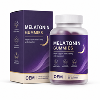 Gummies de mélatonine sans gluten pour un sommeil rapide et profond, avec GABA et Ashwagandha, soutien relaxant, fabrication professionnelle sur mesure