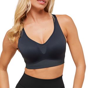 Soutien-gorge de sport pour femme grande taille, ultra doux, dos en Y, décolleté en U, maintien moyen, sans armatures, style crop top, pour yoga, pilates, gym et activités sportives - Product Image 3