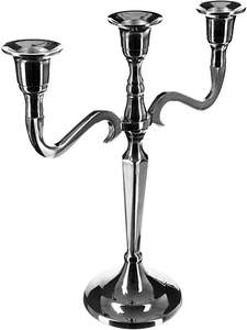 10-Inch <b>Silver</b> Taper Candle Stands Modern Handmade <b>Chandelier</b> for Home Decor Weddings Christmas & Dining Tables - Product Image 2