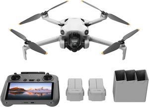 ราคาดีที่สุด <span class=keywords><strong>DJI</strong></span> <span class=keywords><strong>Mini</strong></span> 4 Pro Fly More <span class=keywords><strong>Combo</strong></span> พร้อม <span class=keywords><strong>DJI</strong></span> RC <span class=keywords><strong>2</strong></span>, โดรนติดกล้องสำหรับผู้ใหญ่ 4K, น้ำหนักน้อยกว่า 0.549 ปอนด์/249 กรัม, แบตเตอรี่ 3 ก้อน - Product Image 1