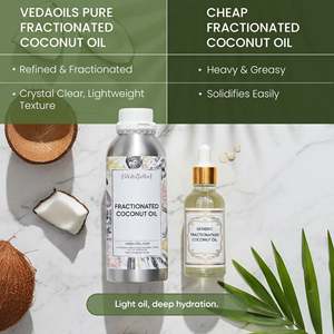 Aceite de Coco Fraccionado Prensado en Frío, Grado Alimenticio y Cosmético, Aceite Esencial Portador en Forma Líquida - Product Image 3