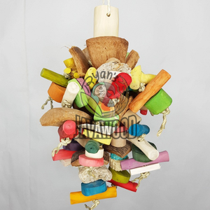 ชุดของเล่นนกแก้วเคี้ยวคุณภาพสูงทำจากไม้เนื้อแข็งที่ยั่งยืนในราคาสุดคุ้มจากอินโดนีเซียตามสั่งสี - Product Image 4