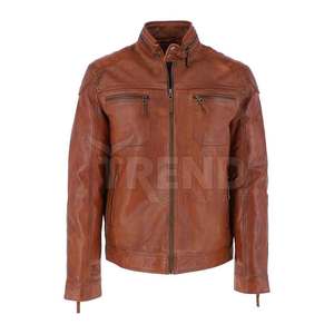 <b>Fine</b> Quality Soft Touch Cowhide Leather Fashion Jacket for Men Best OEM Manufacturers New Style Fashion Leather Jacket - Product Image 1