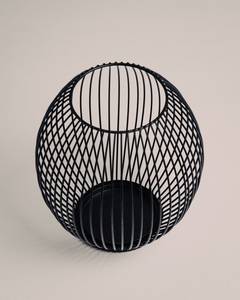 Faroles rústicos de madera y hierro negro - Product Image 1