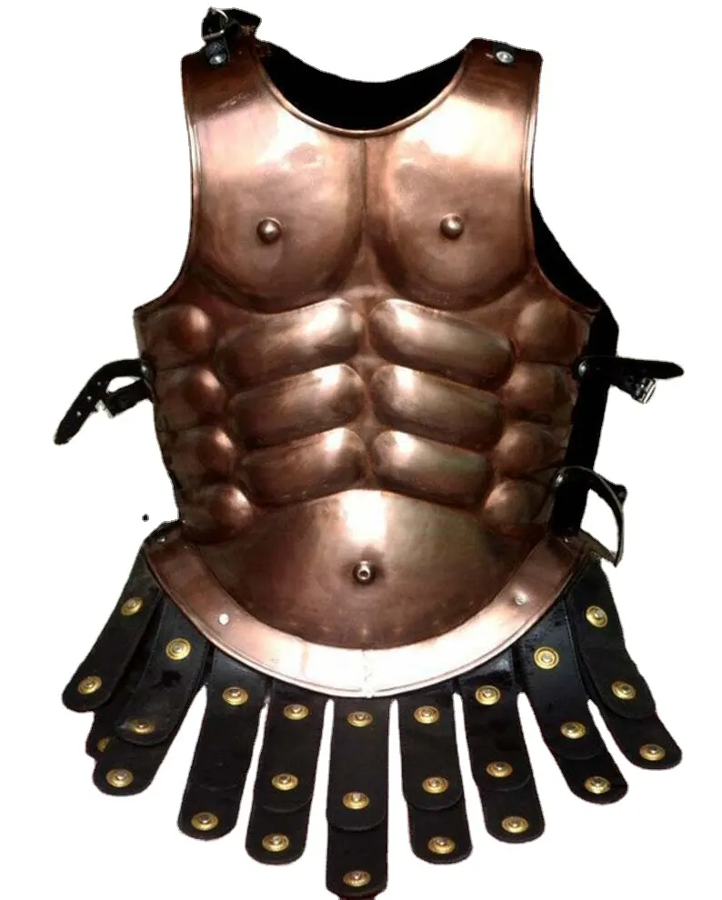 Copper Antique Finish Medieval Roman Muscle Armor Jurassic Adult Size & Wearable Armor Spartan Costume Muscle Jacket