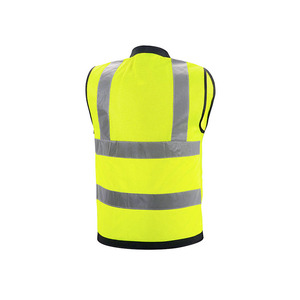 Gilet de sécurité haute visibilité à poches, classe 2, gilet de sécurité réfléchissant à haute visibilité pour hommes et femmes, gilet de travail pour la construction - Product Image 2