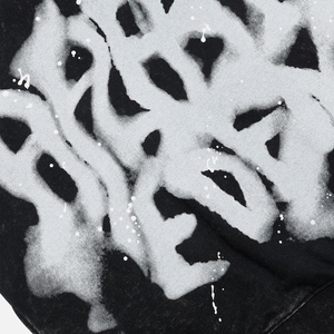 เสื้อฮู้ดสีดำไซส์ใหญ่พิเศษลายกราฟิกมีสีสเปรย์แบบสวมหัวสำหรับผู้ชาย2025 - Product Image 4