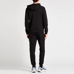 ชุดวอร์ม2ชิ้น90% 10% โพลีเอสเตอร์ผ้าสแปนเด็กซ์สำหรับวิ่งของผู้ชายชุดออกกำลังกายฟิตเนสยิมเสื้อผ้าชุดออกกำลังกาย - Product Image 3