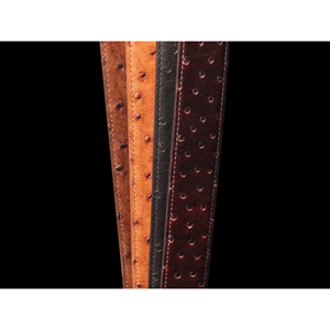 Cinturones de Plumas de Avestruz Completas - Marrón Sienna/Cognac/Negro/Cereza Negra 30-44 Pulgadas - Product Image 5