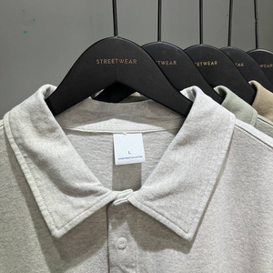 Polo de manga corta personalizado para hombre, de secado rápido, 100% algodón, liso, con patrón sólido, tejido de punto - Product Image 4