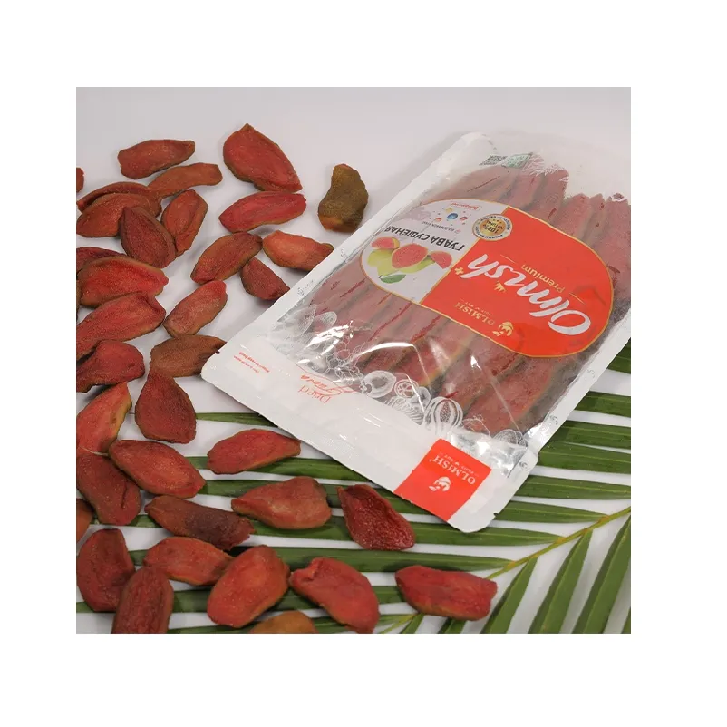 Wholesale premium quality Vietnam dried red guava with natural taste without sugar and GMO additives in branded packaging