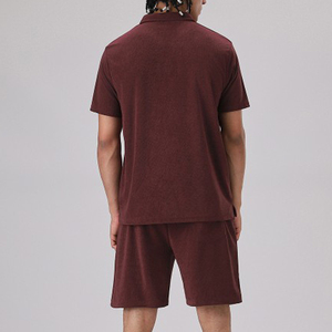 2025 conjuntos dobles de verano de manga corta informales para hombre, conjunto de pantalones cortos de camiseta de alta calidad - Product Image 3