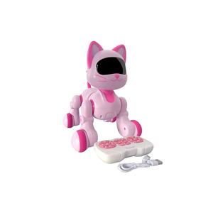 Interactive Smart <b>Cat</b> <b>Remote</b> <b>Controlled</b> Rechargeable RC Animal <b>Toy</b> for 3+ Years White & Pink - Product Image 1