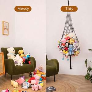 Decoración Boho para Cuarto de Bebé o Niños, Red para Animales de Peluche o Hamaca, Macramé, Exhibición de Juguetes de Peluche, Red Colgante para Paredes y Techos - Product Image 5