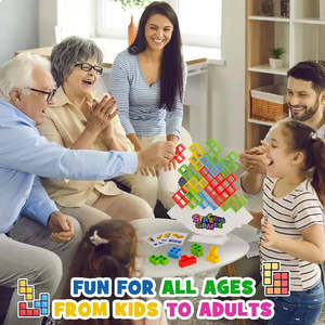 สำหรับของเล่นทรงลูกบาศก์แบบอินเทอร์แอคทีฟ เทตริส แอคทิวิตี้ คิวบ์ส สำหรับฝึกสมดุล - Product Image 5