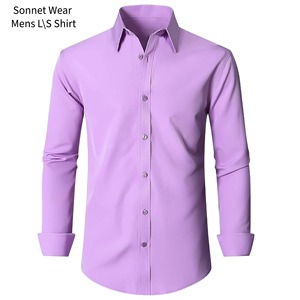 Chemise habillée unie pour homme - Product Image 5