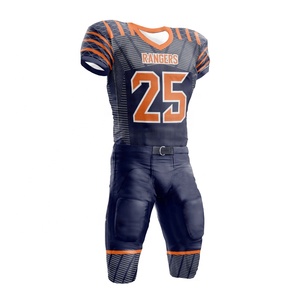 Maillot de football américain sur mesure de dernière génération, manches courtes, 100% polyester, impression par sublimation, faible MOQ, personnalisation complète - Product Image 1