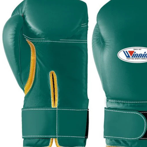 Gants de boxe professionnels en cuir vert or, avec fermeture velcro au poignet, pour l'entraînement et le sparring, pour hommes et femmes - Product Image 3