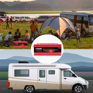 Convertisseur de courant pour voiture HOULI, DC 12V vers AC 220V 300W, onde sinusoïdale pure, convertisseur solaire 600W 24V 110V pour la maison - Product Image 6