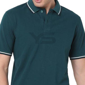 T-shirt polo à manches courtes pour hommes, chemise en jersey personnalisée avec col rabattu et tissu en vrac pour l'été, options multicolores-ODM, nouveauté - Product Image 2