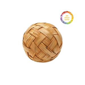 Boules de rotin de décor à la maison rustique boules décoratives de rotin naturel tissé à la main orbes en osier écologiques - Product Image 3