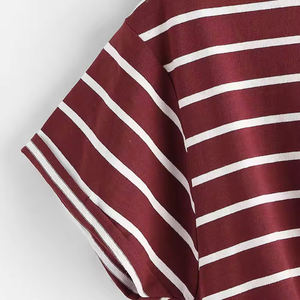 Camiseta recortada para mujer de la mejor oferta con mangas cortas Camiseta corta para mujer - Product Image 5