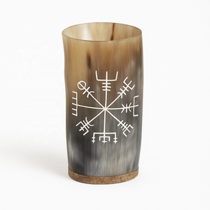 Cuerno Vikingo Artesanal de Cuerno Natural de Alta Calidad, 200-250ml, 6 Pulgadas, Estilo Vintage, Regalo Empresarial, Apto para Lavavajillas, para Bebidas Frías - Product Image 2