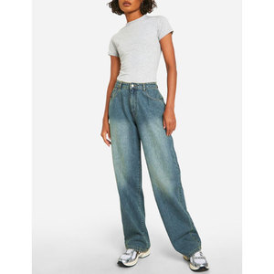 Camiseta Holgada de Verano para Mujer, Informal, Ligera, Transpirable, de Secado Rápido, 100% Algodón, con Logotipo Personalizado para Venta al Por Mayor - Product Image 3