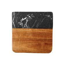 Top Quality Factory Wholesale marble <b>coaster</b> <b>Black</b> Round Marble and wooden <b>coaster</b> Drink Marble <b>coaster</b> set - Product Image 2