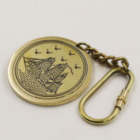 Calendrier personnalisé en laiton porte-clés unique en métal gravé Date porte-clés anniversaire anniversaire idée cadeau personnalisé