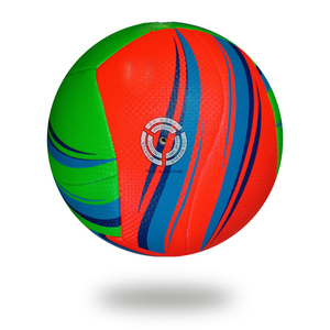 ลูกวอลเล่ย์บอลหนังไมโครไฟเบอร์สำหรับทุกเพศวัสดุ PVC สำหรับฝึกเล่นกีฬาดีไซน์ตามสั่ง - Product Image 4