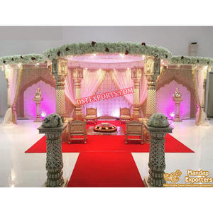 Increíble Mandap DE BODA tallado Jali a la venta Mandap de estilo loto maravilloso para boda Mandap DE BODA grabado Jali atractivo - Product Image 1