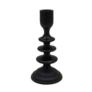 Bougeoir conique en métal noir le plus vendu de forme carrée pour la décoration de maison et de mariage en vrac fait à la main - Product Image 6