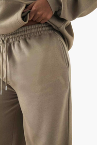 Survêtement long imprimé en molleton doux pour femmes, streetwear, hiver, chaud, confortable, décontracté - Product Image 2