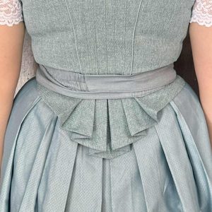 Women's Bavarian Style Dirndl <b>Dress</b> Traditional Beer Festival Folk Costume Midi <b>Dress</b> with Apron - Product Image 2