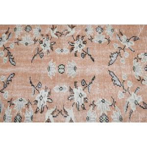 พรมวินเทจขนาด 4.9x7.5 ฟุต พรมตุรกี พรมลายพรางสีส้มขาวทำจากขนสัตว์ - Product Image 5