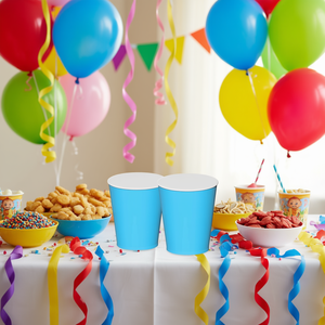 Gobelets jetables Party Love Vaso Blue Baby 270Cc, sac de 12 pièces - Product Image 3