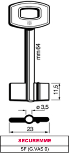 Chiave per Pompa SF (g.Vas 0) - Product Image 1