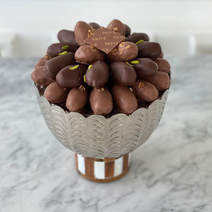 Lot de 3 bol de service à chocolat en métal de forme personnalisée décor de table Design classique Dates bonbons bol de service au chocolat à bon prix - Product Image 3