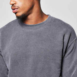 เสื้อสเวตเตอร์ผ้าฝ้าย400กรัมสำหรับผู้ชายเสื้อสเวตเตอร์คอกลมเสื้อสเวตเชิ้ตแบบสวมหัว - Product Image 2