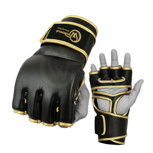 WONDROUS ENTERPRISES WE-310 Adult MMA Boxing <b>Gloves</b> Leather Breathable Lightweight Quick Drying Waterproof Hand <b>Grips</b> Non-Slip - Product Image 2