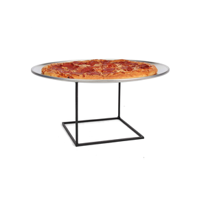 High Quality Metal Wire <b>Pizza</b> <b>Stand</b> Standing Rack Customized Size <b>Pizza</b> Pan Holder Long Piece With Black Color - Product Image 6