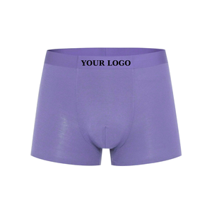 Cómodos Calzoncillos Bóxer diarios para hombre, ajuste Flexible, ropa de talla grande para hombre, ropa interior de tela elástica de 4 vías, logotipo personalizado para hombre - Product Image 1