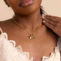 Serpent arc perle amour 12 pierre de naissance pendentif bricolage accessoire collier femmes 12 accessoires de pierre de naissance