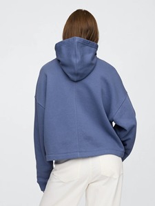 Nuevas sudaderas con capucha de moda para mujer, jerséis de peso pesado 100%, sudaderas con capucha de algodón para mujer, sudadera holgada de Color sólido para mujer - Product Image 2