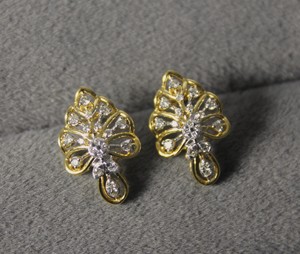 Yellow Gold <b>Peacock</b> Design Diamond Necklace Pendant Earring Set IGI Certified Natural Minimalist Lightweight <b>Jewelry</b> - Product Image 2